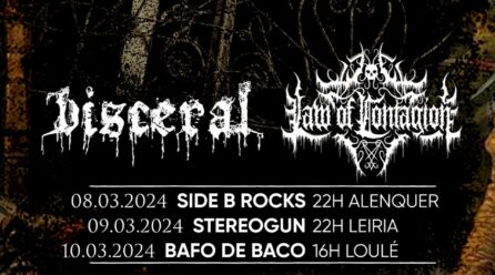 Visceral e Law of Contagion em mini-tour