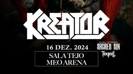 Kreator em Portugal a 16 de dezembro