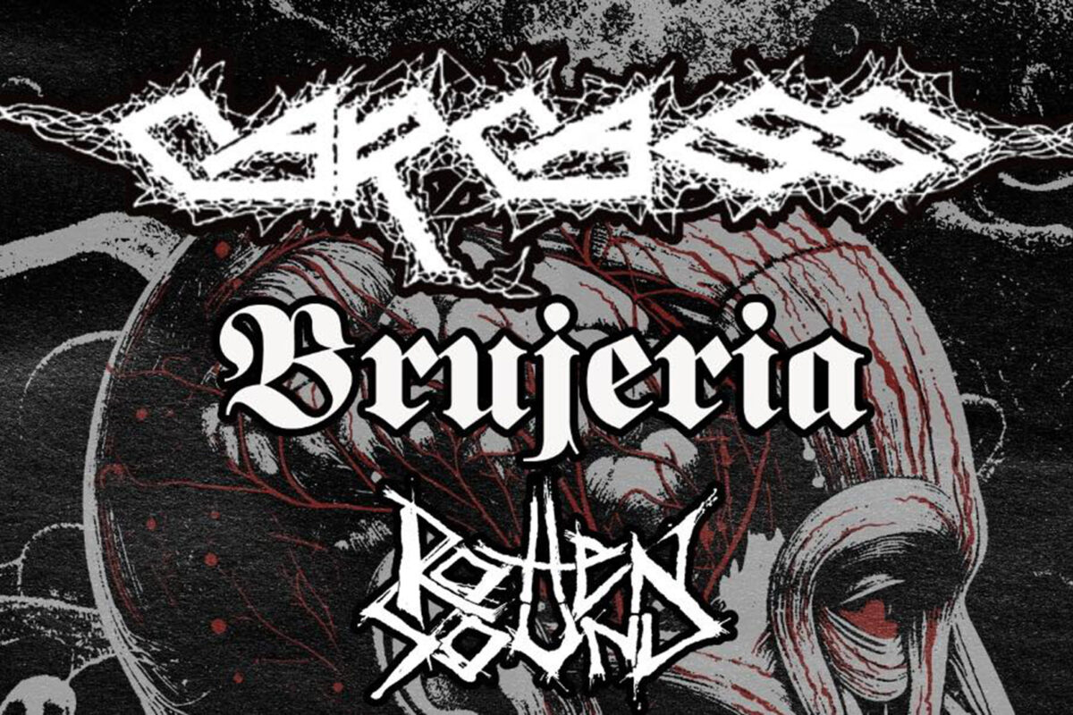 Horários para os concertos de Carcass em Portugal
