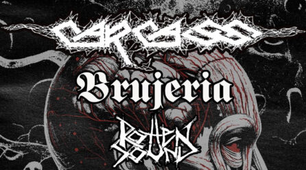 Horários para os concertos de Carcass em Portugal
