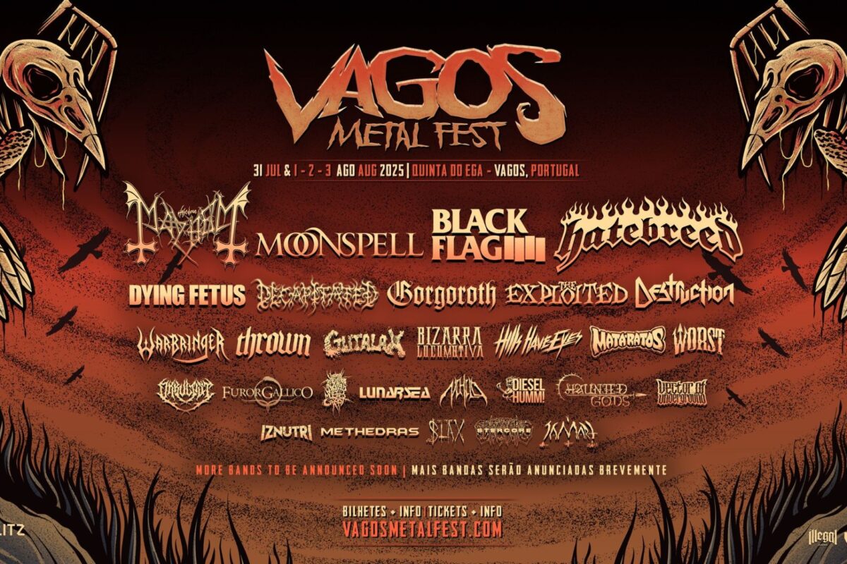 Vagos Metal Fest com Destruction, Hatebreed… e dia extra