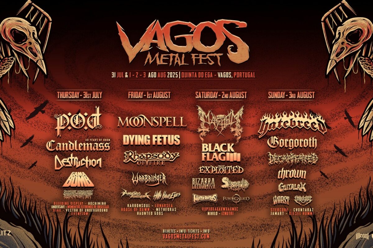 Cartaz final do Vagos Metal Fest