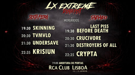 LX Extreme Death Fest: Horários e Informações